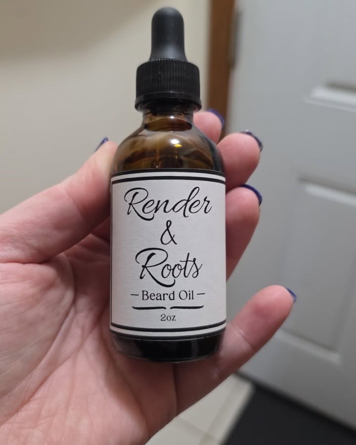 Render and Roots Beard Oil 2oz bottle