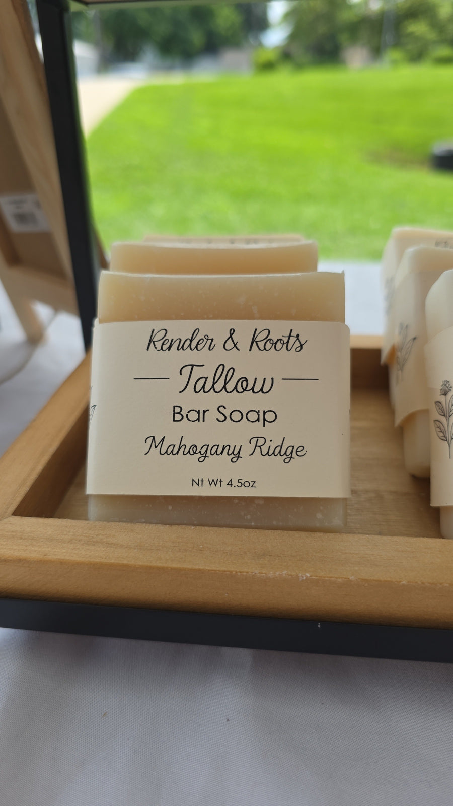 Classic Tallow Body Soap bar — handmade grass-fed tallow soap by Render & Roots